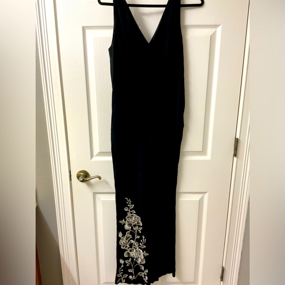HD in Paris Black jumpsuit with Embroidery